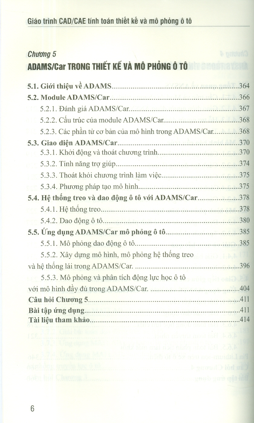 Giáo Trình CAD/CAE Trong Tính Toán Thiết Kế Và Mô Phỏng Ô Tô