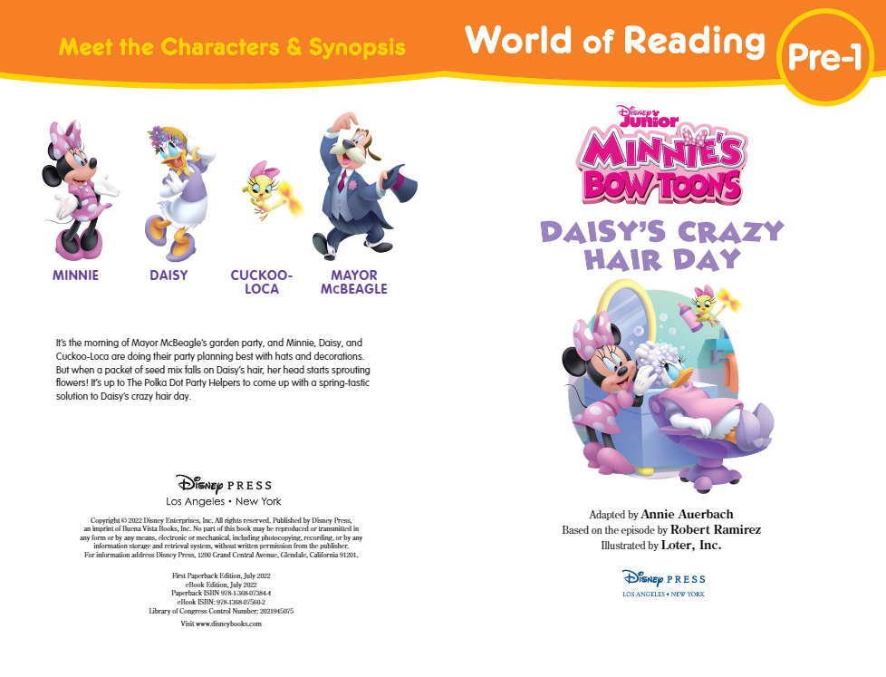 World Of Reading Level Pre-1: Minnie