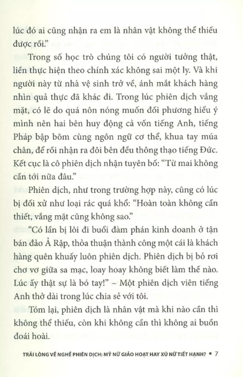 Trải Lòng Về Nghề Phiên Dịch