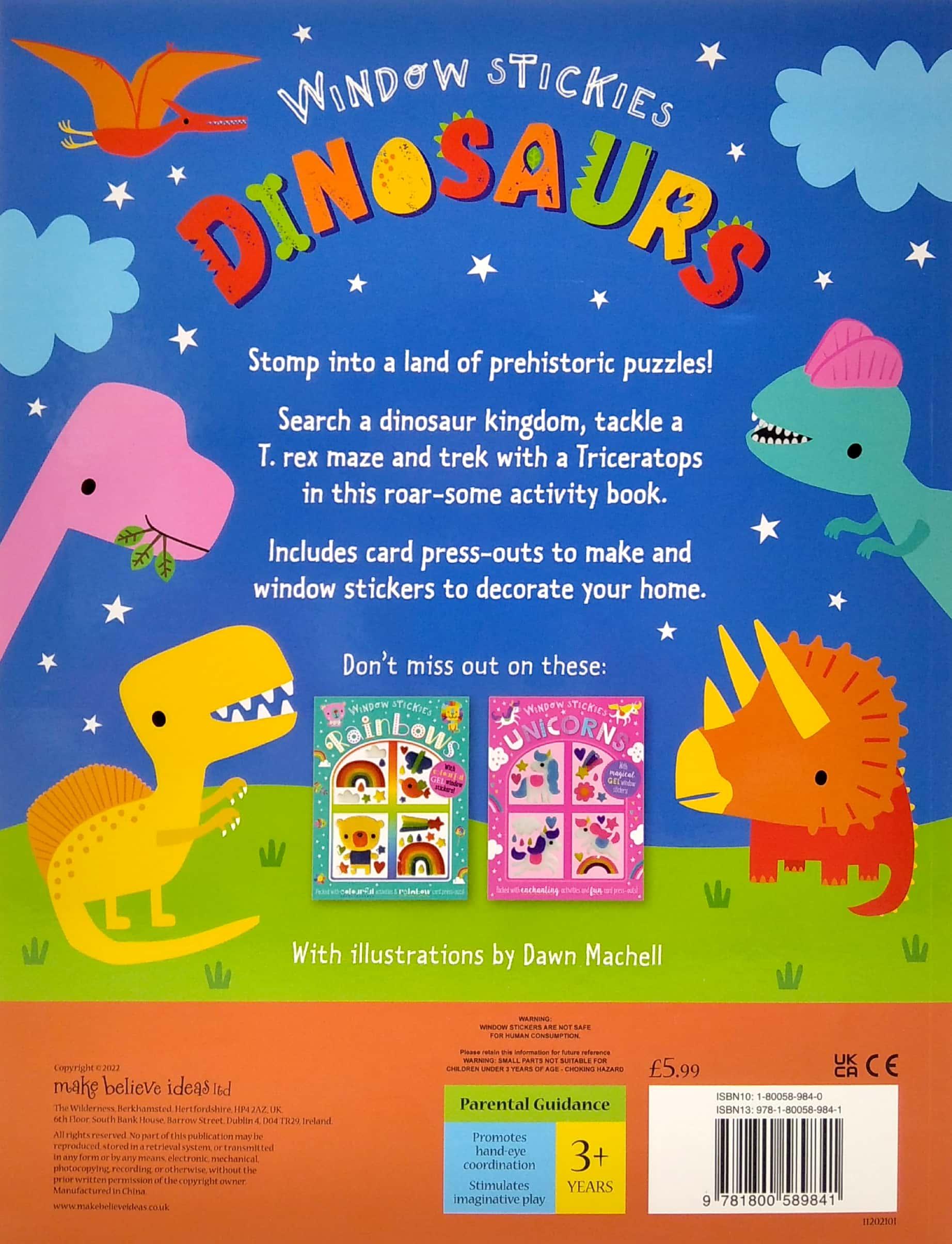 Window Stickies Dinosaurs