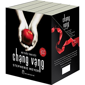 Sách - Hộp Trọn Bộ Chạng Vạng (5 Cuốn): Chạng Vạng + Trăng Non + Nhật Thực + Hừng Đông Và Mặt Trời Lúc Nửa Đêm - NXB Trẻ