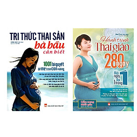 Combo Sách Dành Cho Mẹ Bầu: Tri Thức Thai Sản Bà Bầu Cần Biết + Hành Trình Thai Giáo 280 Ngày