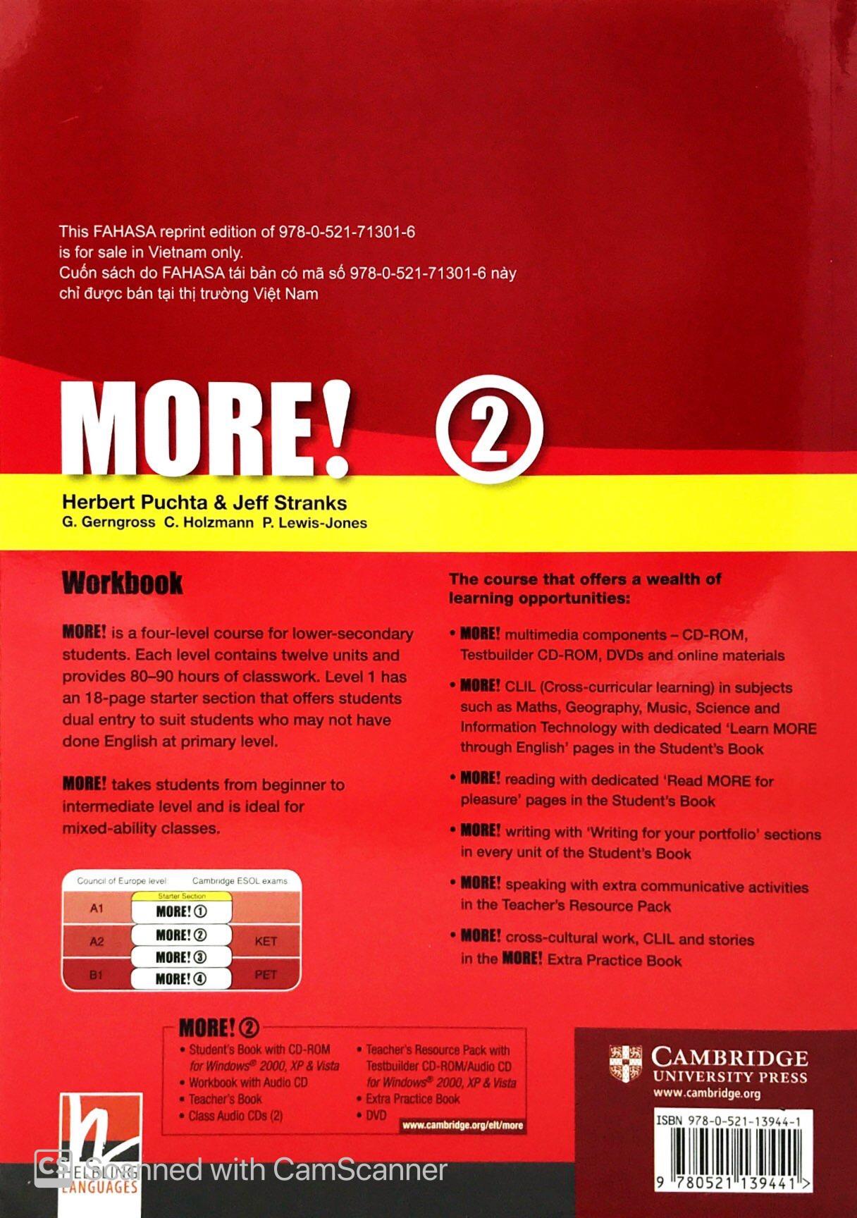 More! Level 2 Workbook with Audio CD Reprint Edition
