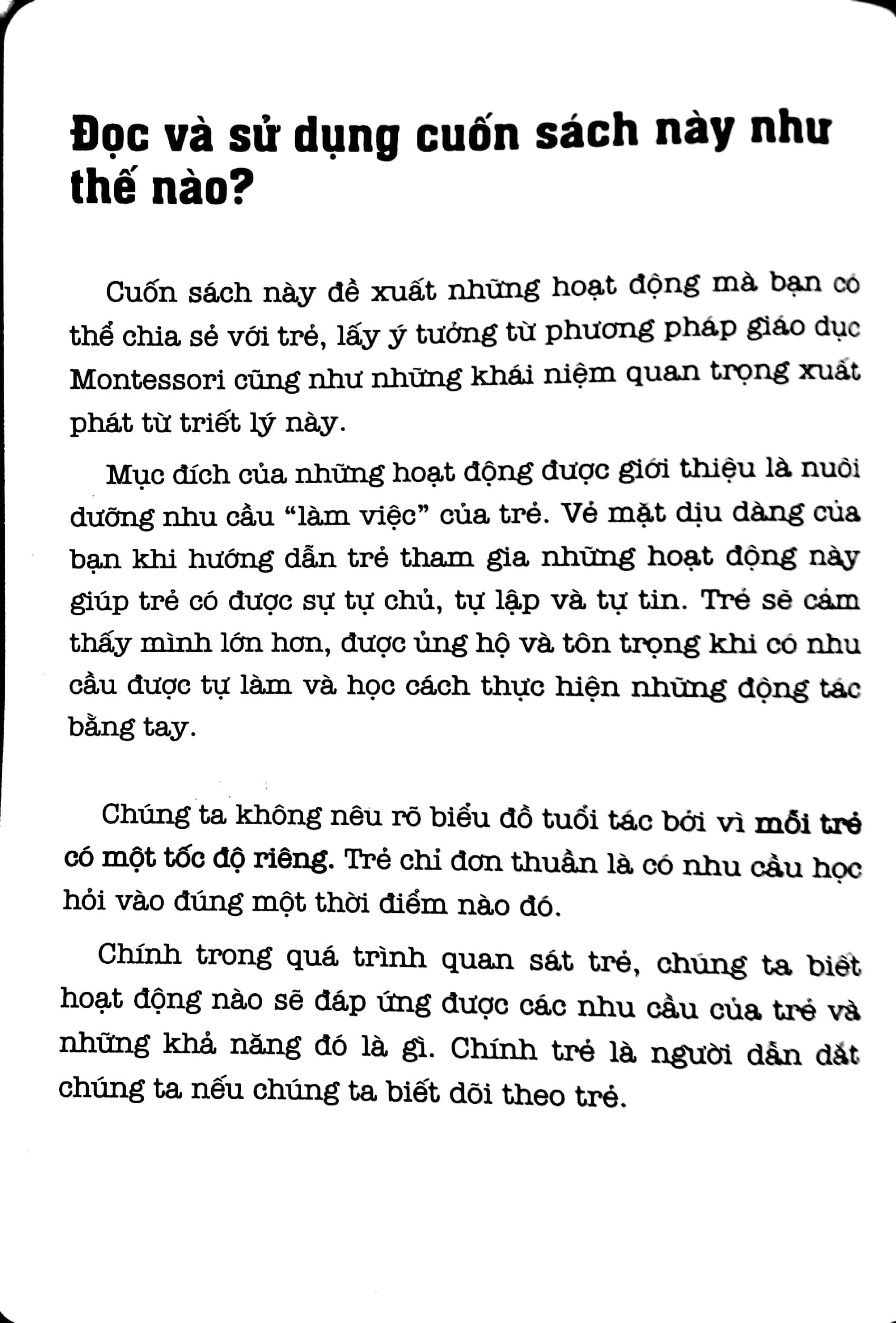 Học Montessori Để Dạy Trẻ Theo Phương Pháp Montessori - 100 Hoạt Động Montessori: Con Không Cần iPad Để Lớn
