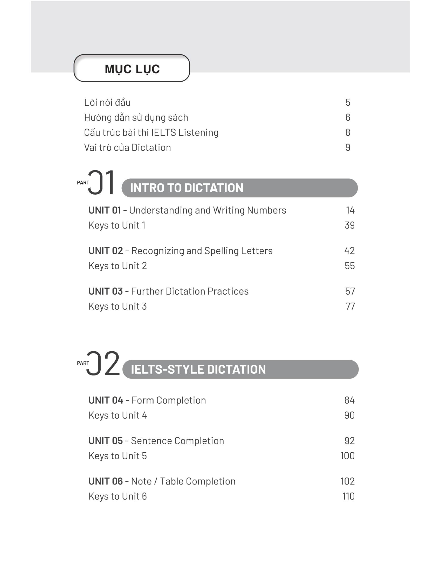 Sách - IELTS Listening Dictation