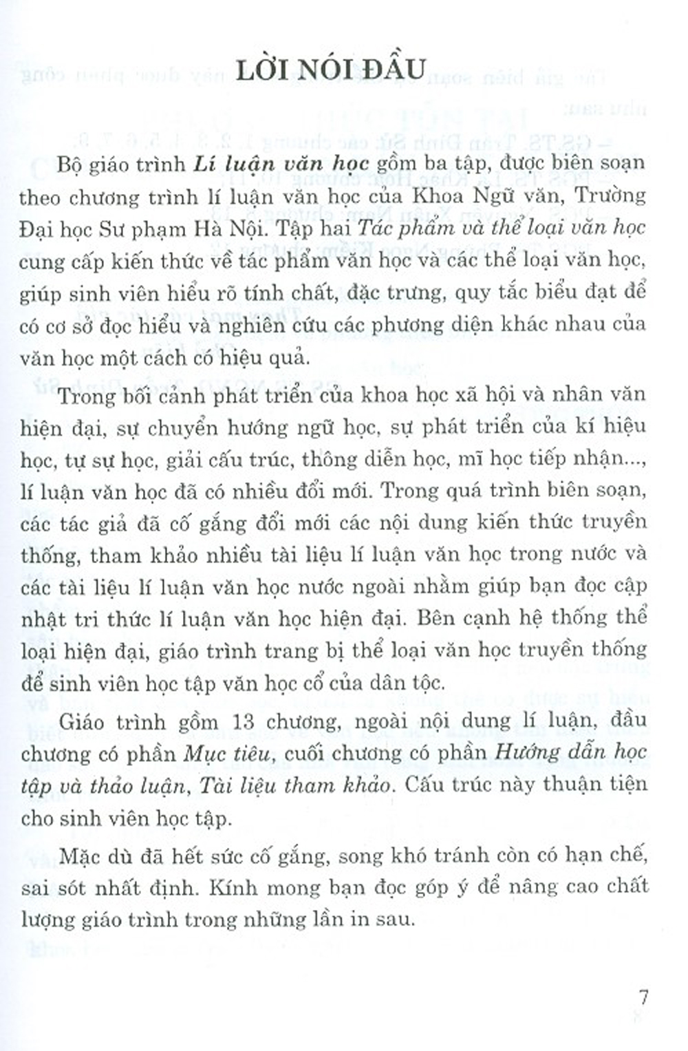 Lí Luận Văn Học - Tập 2 - Tác Phẩm Và Thể Loại Văn Học (Tái bản năm 2020)