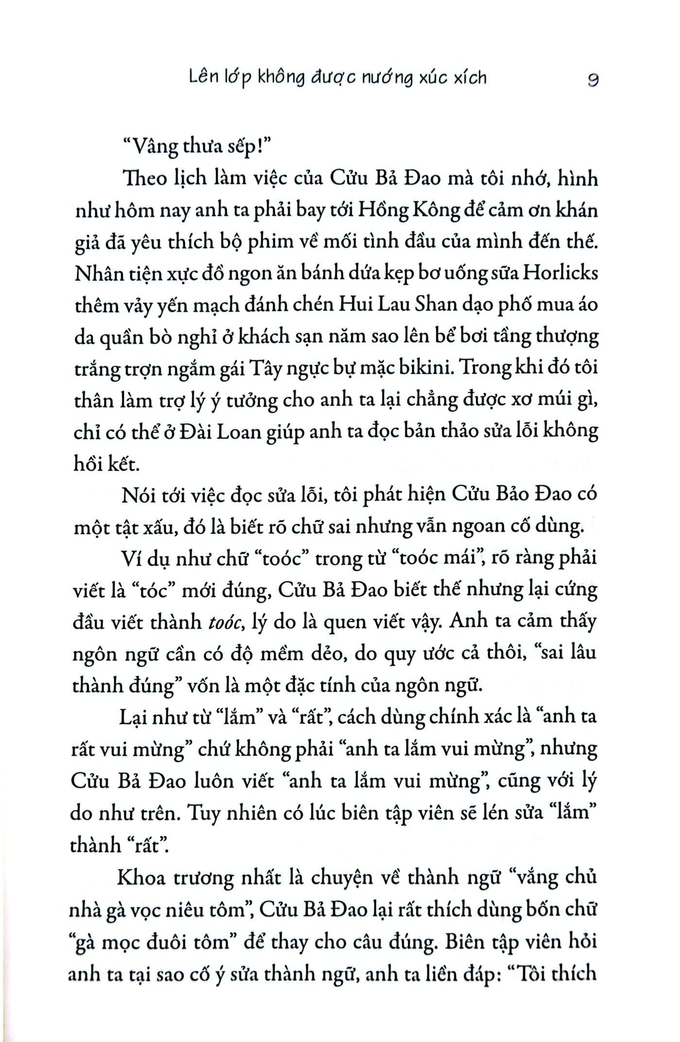 Lên Lớp Không Được Nướng Xúc Xích