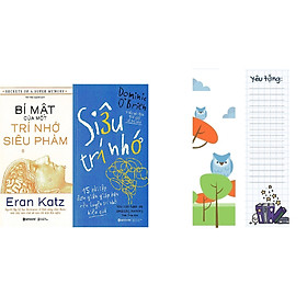 Combo Sách Luyện Trí Nhớ ( Bí Mật Của Một Trí Nhớ Siêu Phàm + Siêu Trí Nhớ ) Tặng Boookmark Tuyệt Đẹp