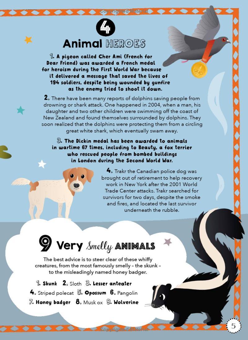 Lists For Curious Kids: Animals: 206 Fun, Fascinating And Fact-Filled Lists