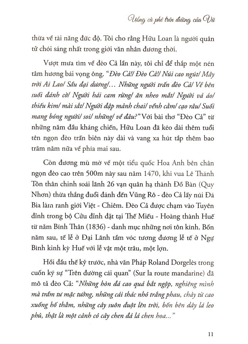 Uống Cà Phê Trên Đường Của Vũ