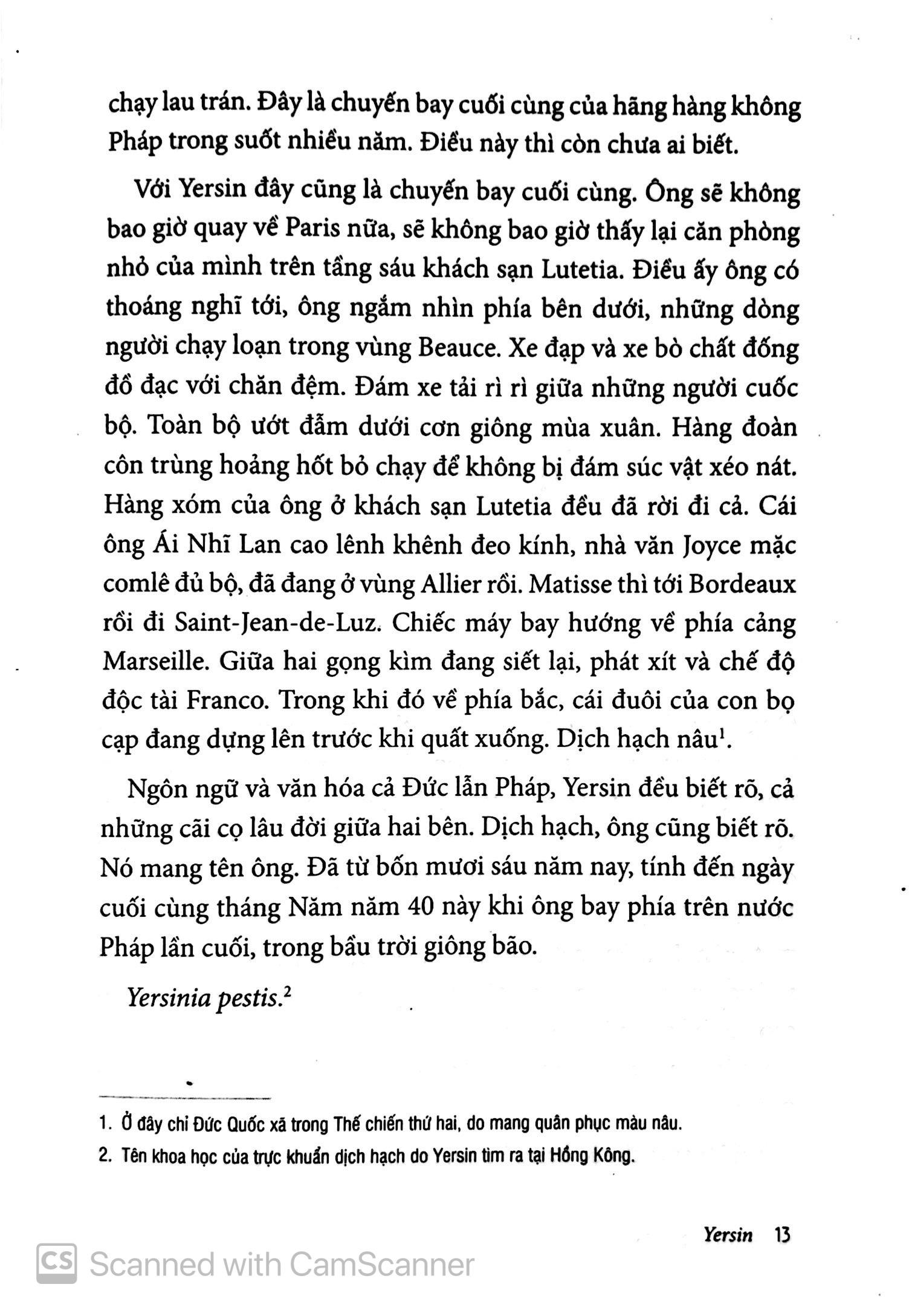 Yersin - Peste & Cholera