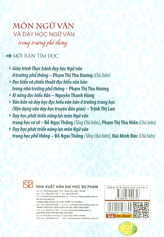 Môn Ngữ Văn Và Dạy Học Ngữ Văn Trong Trường Phổ Thông