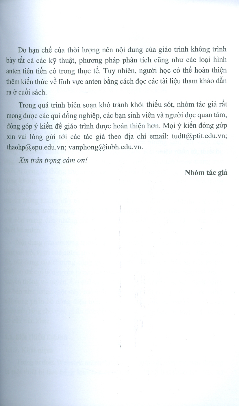 Giáo trình Công nghệ Anten tiên tiến