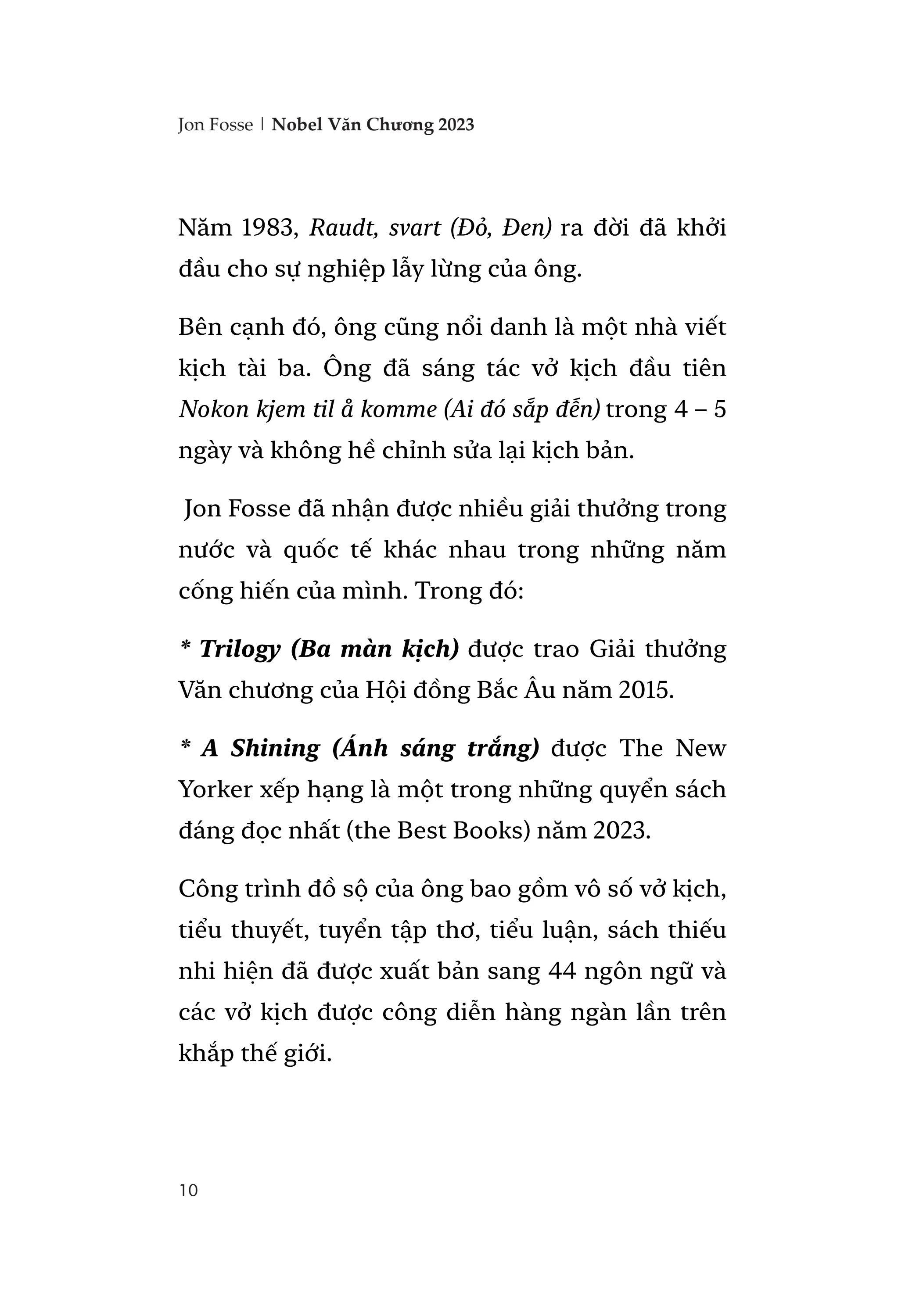 Sách - Ba Màn Kịch - Bìa Cứng