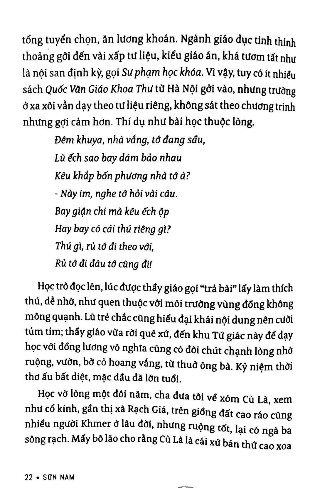 Hồi Ký. Từ U Minh Đến Cần Thơ…