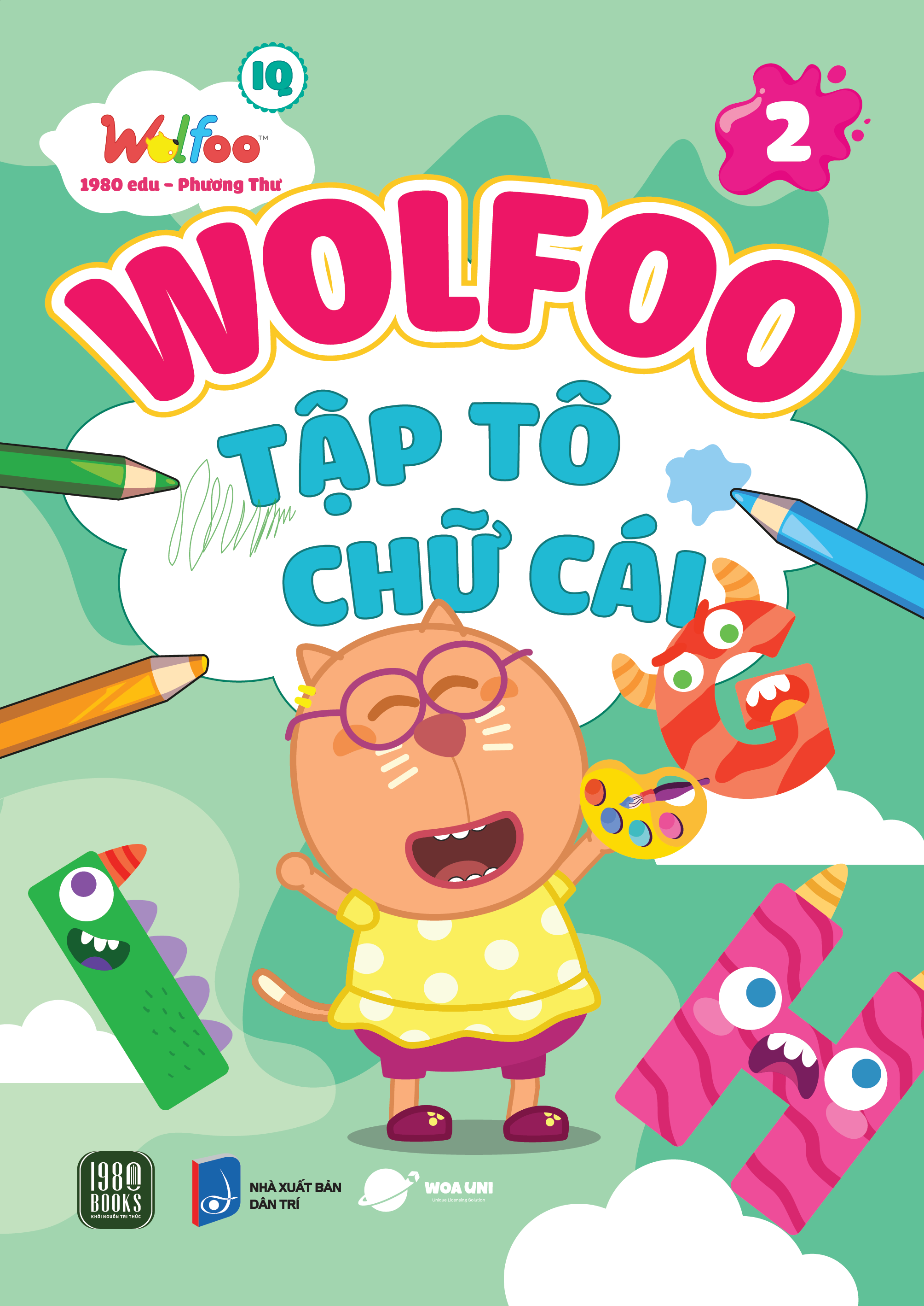 Bộ Sách Wolfoo IQ - Wolfoo Tập Tô Chữ Cài Và Chữ Số (Bộ 6 Cuốn)