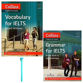 Combo Collins Grammar For IELTS (Kèm CD) và Collins English For Exams - Vocabulary For IELTS (Kèm file MP3) ( Tặng Kèm Viết )
