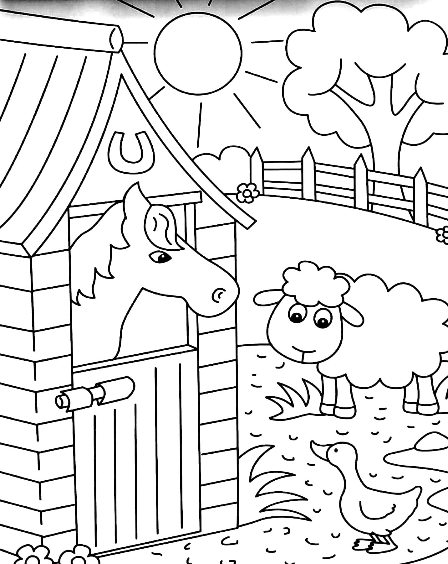 Farm Colouring Fun (Book 1)