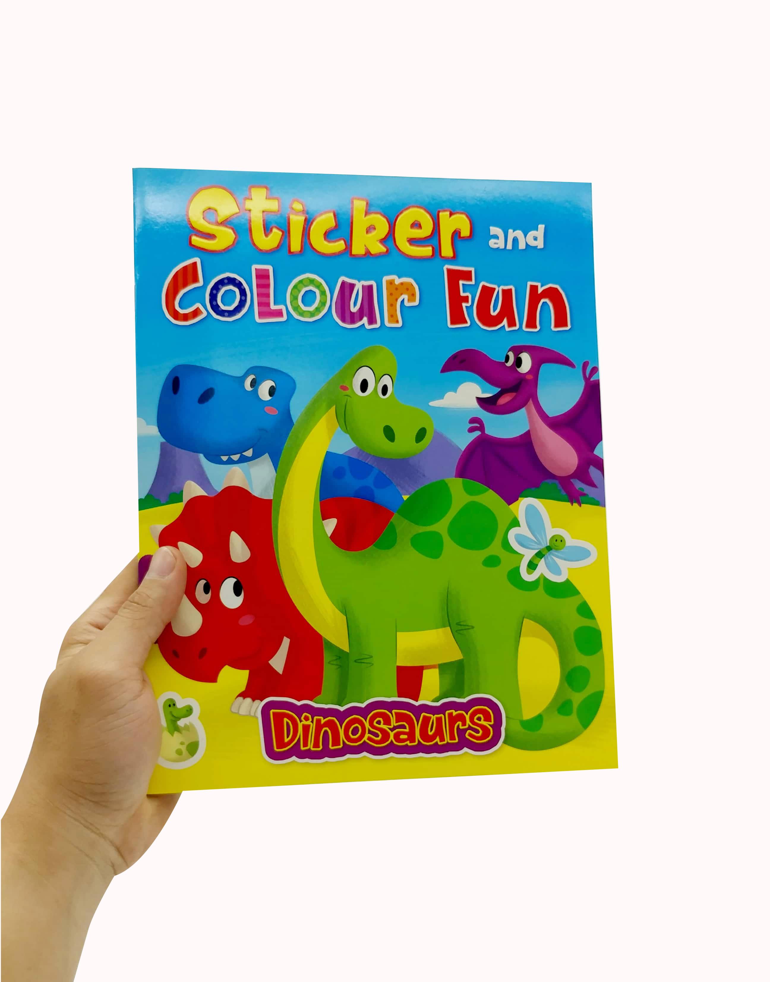 Sticker & colour fun_ Dinosaurs