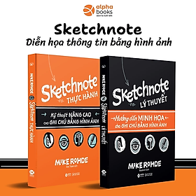 Combo Trọn Bộ Sketchnote - Ghi chép bằng hình ảnh ( Sketchnote Lý Thuyết + Sketchnote Thực hành ) Quà Tặng: Cây Viết Kute