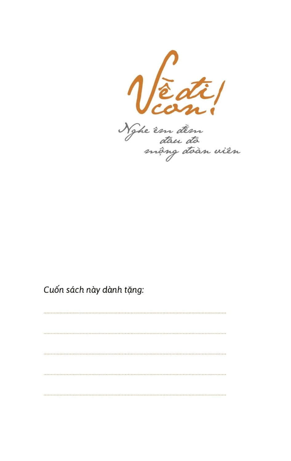 Về Đi Con - Nghe Êm Đềm Đâu Đó Mộng Đoàn Viên - SGB