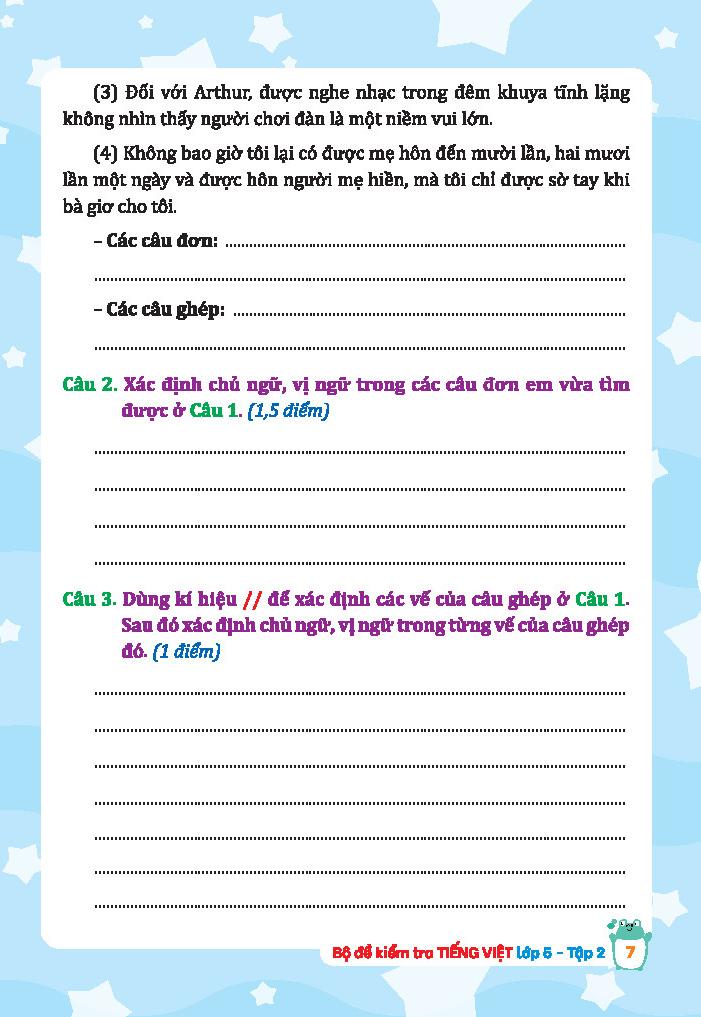 Sách - Bộ Đề Kiểm Tra Tiếng Việt Lớp 5 - Tập 2 (Kết Nối)