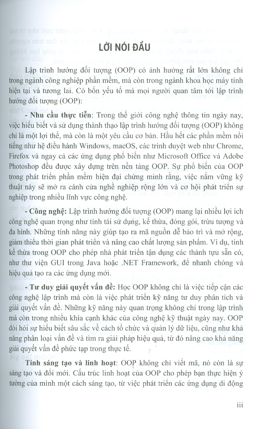 Giáo Trình Lập Trình Hướng Đối Tượng - TS. Nguyễn Văn Hậu (Chủ biên), TS. Đào Anh Hiển, ThS. Nguyễn Hữu Đông