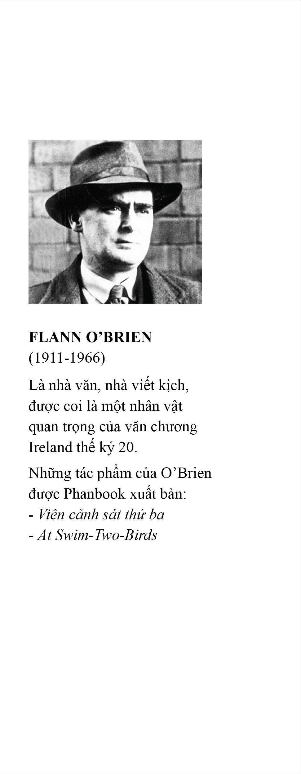 Viên Cảnh Sát Thứ Ba - Flann O