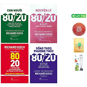 Combo Nguyên Lý 80/20 (4 Cuốn) (tặng kèm sổ tay XƯƠNG RỒNG + BOOKMARK CÚ MÈO )
