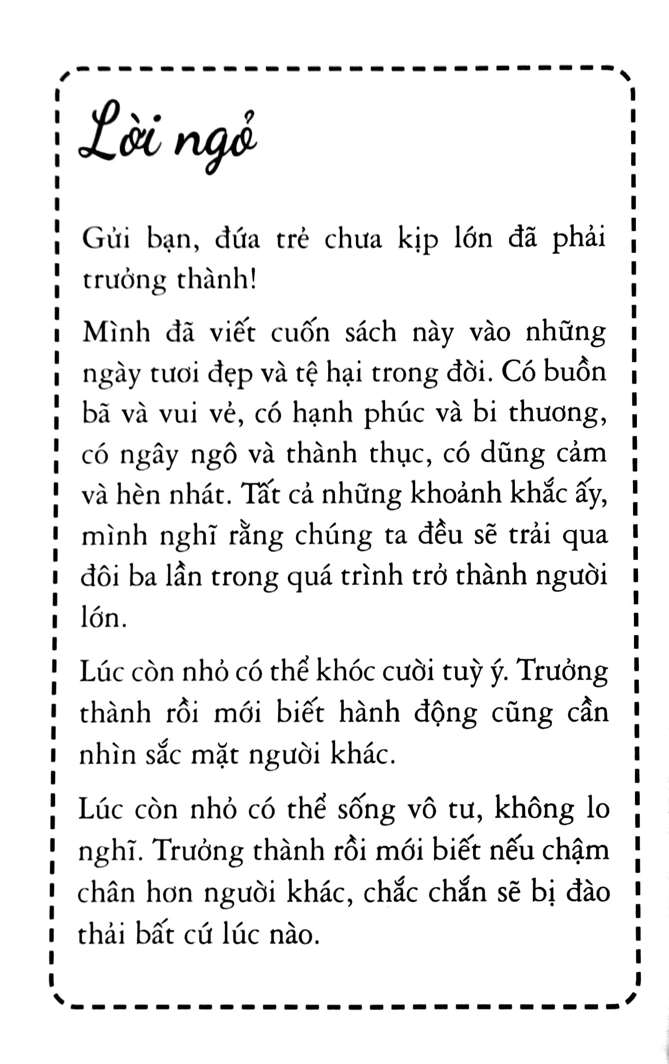 Chưa Kịp Lớn Đã Trưởng Thành (Tái Bản 2023)