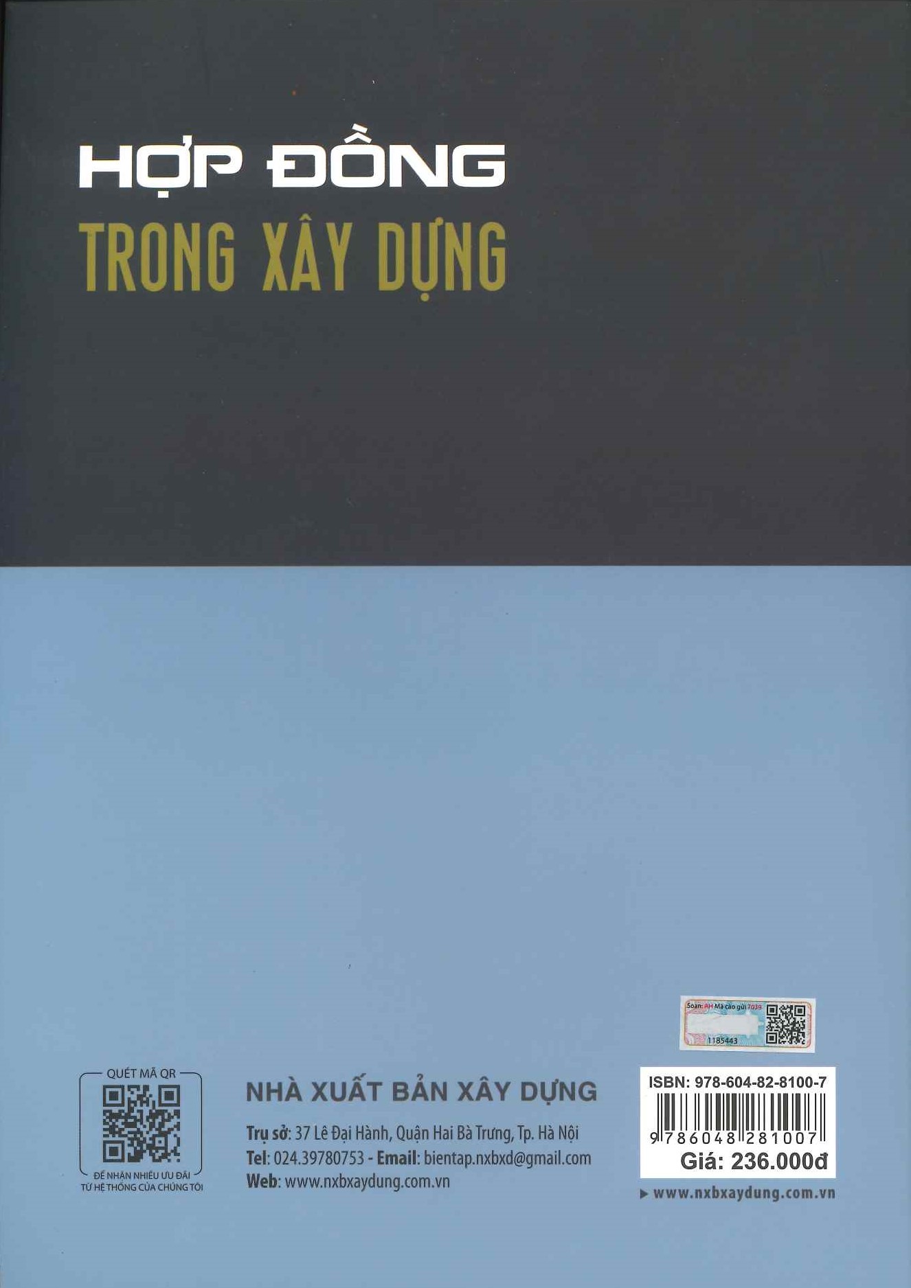 Hợp Đồng Trong Xây Dựng (Tái bản có sửa đổi, bổ sung) - PGS.TS. Bùi Mạnh Hùng, TS. Nguyễn Thị Lan Phương