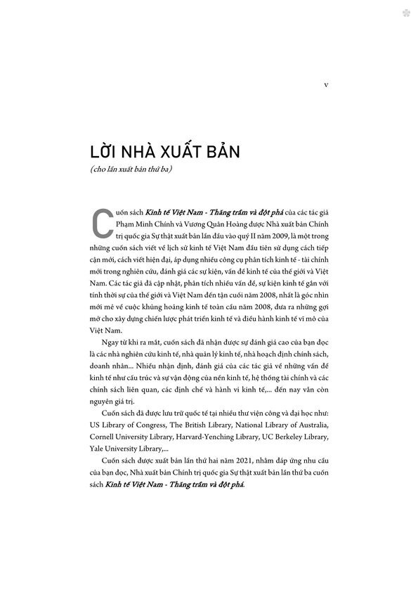 Kinh tế Việt Nam thăng trầm và đột phá ( Xuất bản lần thứ ba) - bản in 2025