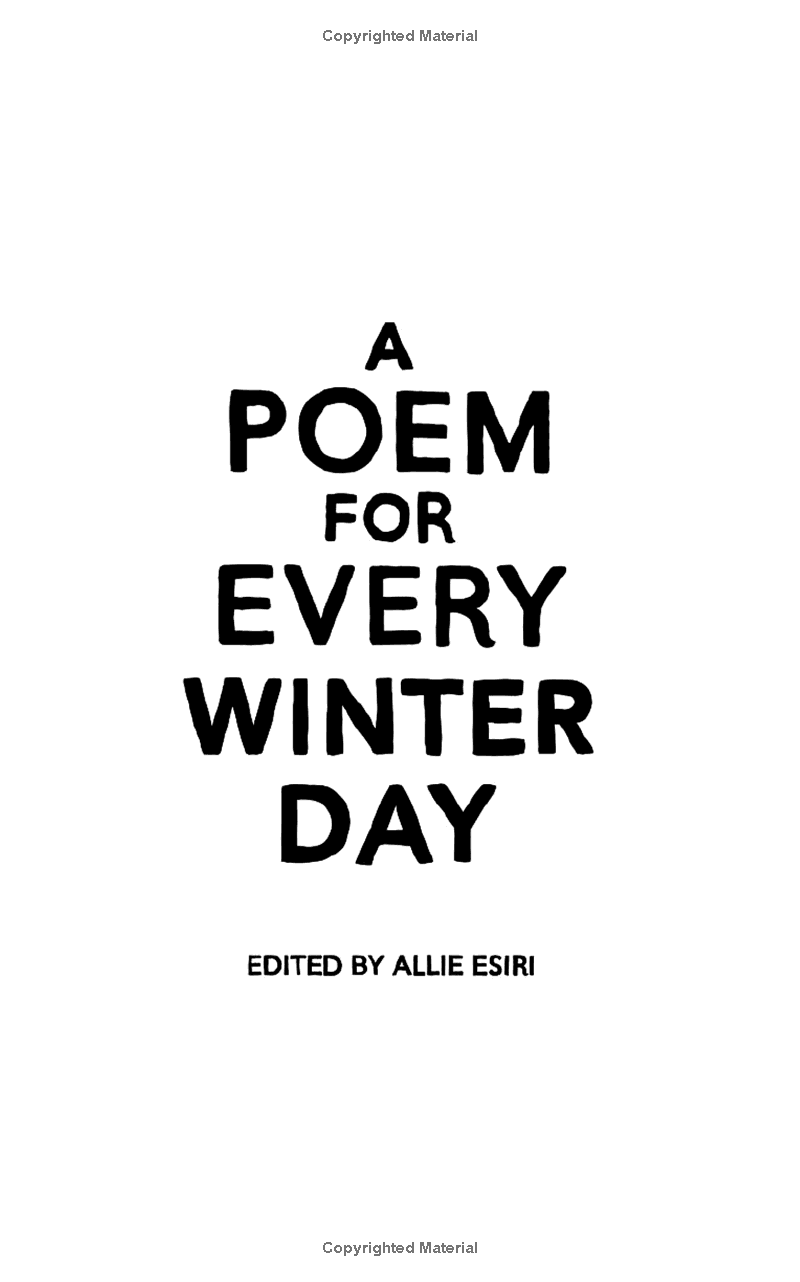 A Poem For Every Winter Day