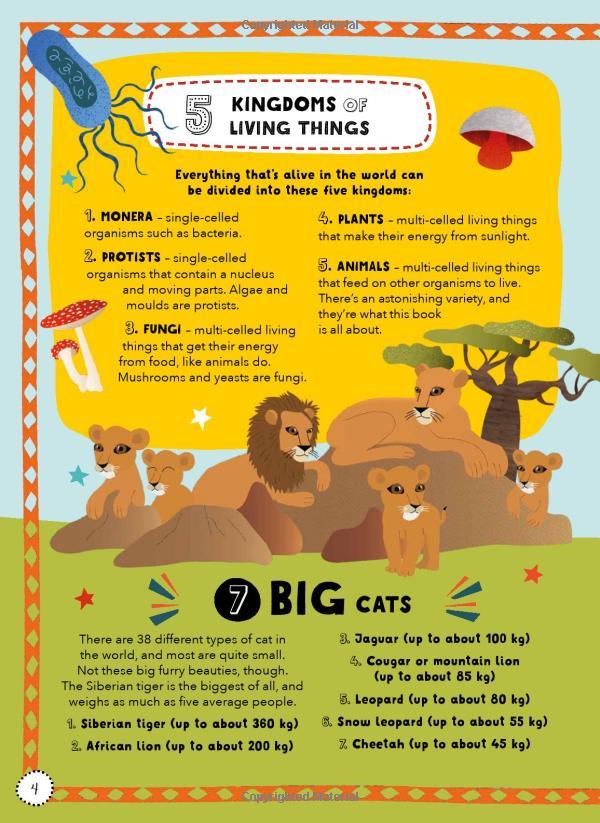 Lists For Curious Kids: Animals: 206 Fun, Fascinating And Fact-Filled Lists