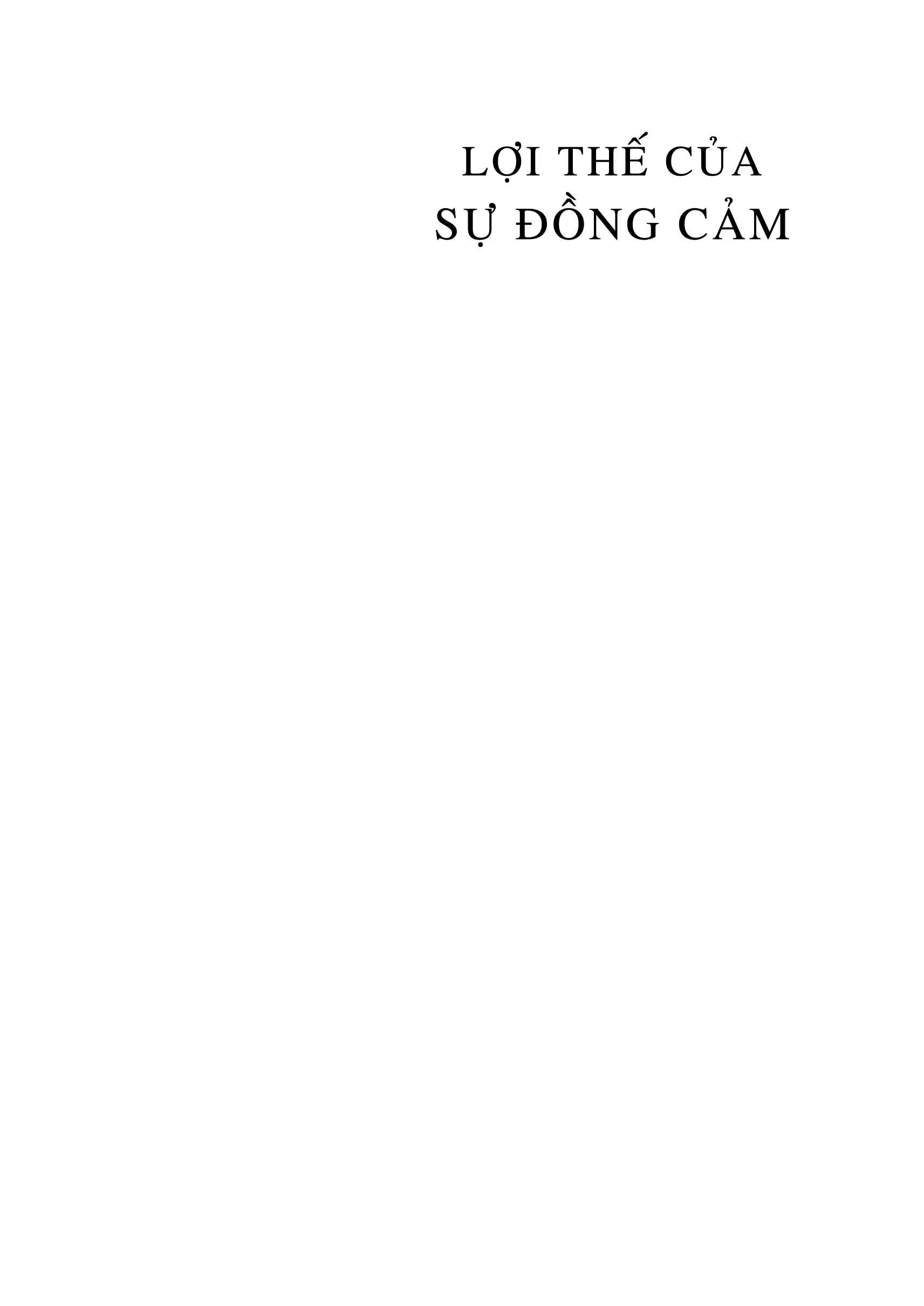 Sách - Lợi Thế Của Sự Đồng Cảm