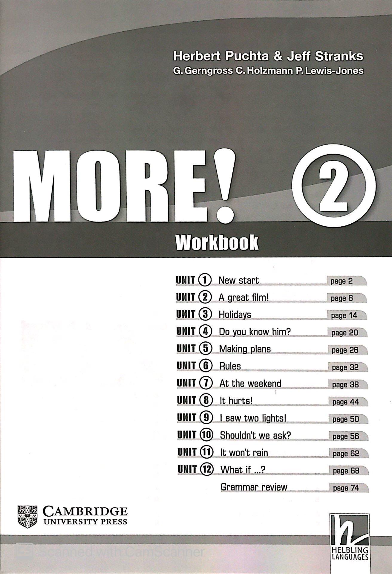 More! Level 2 Workbook with Audio CD Reprint Edition