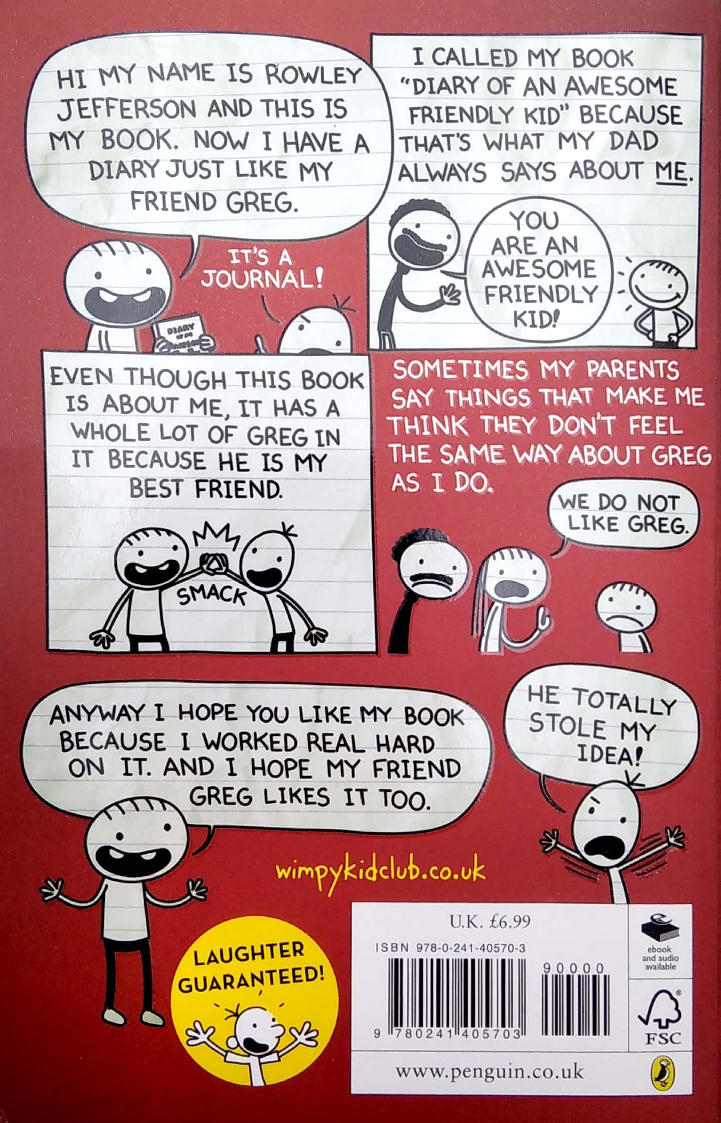 Diary Of An Awesome Friendly Kid: Rowley Jefferson