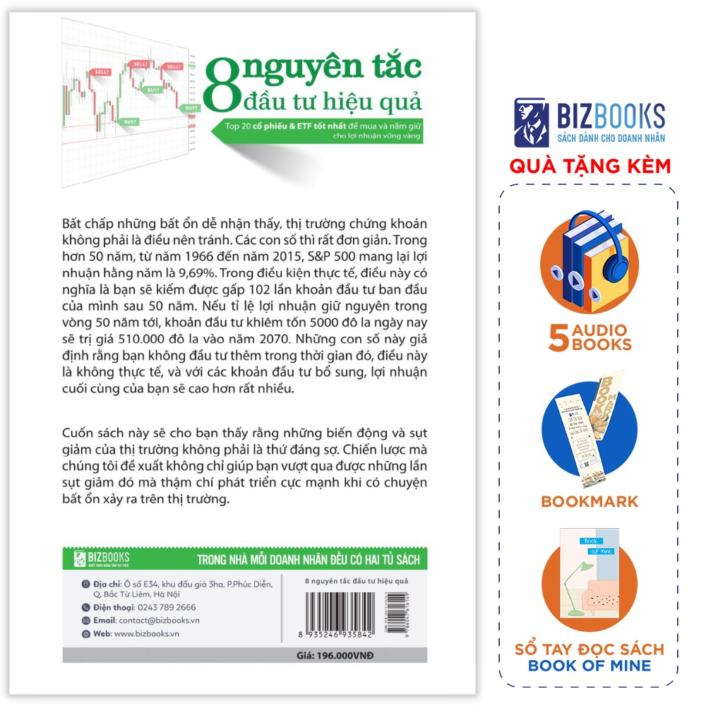 Sách - 8 Nguyên Tắc Đầu Tư Hiệu Quả: Top 20 cổ phiếu & ETF tốt nhất để mua và nắm giữ cho lợi nhuận vững vàng