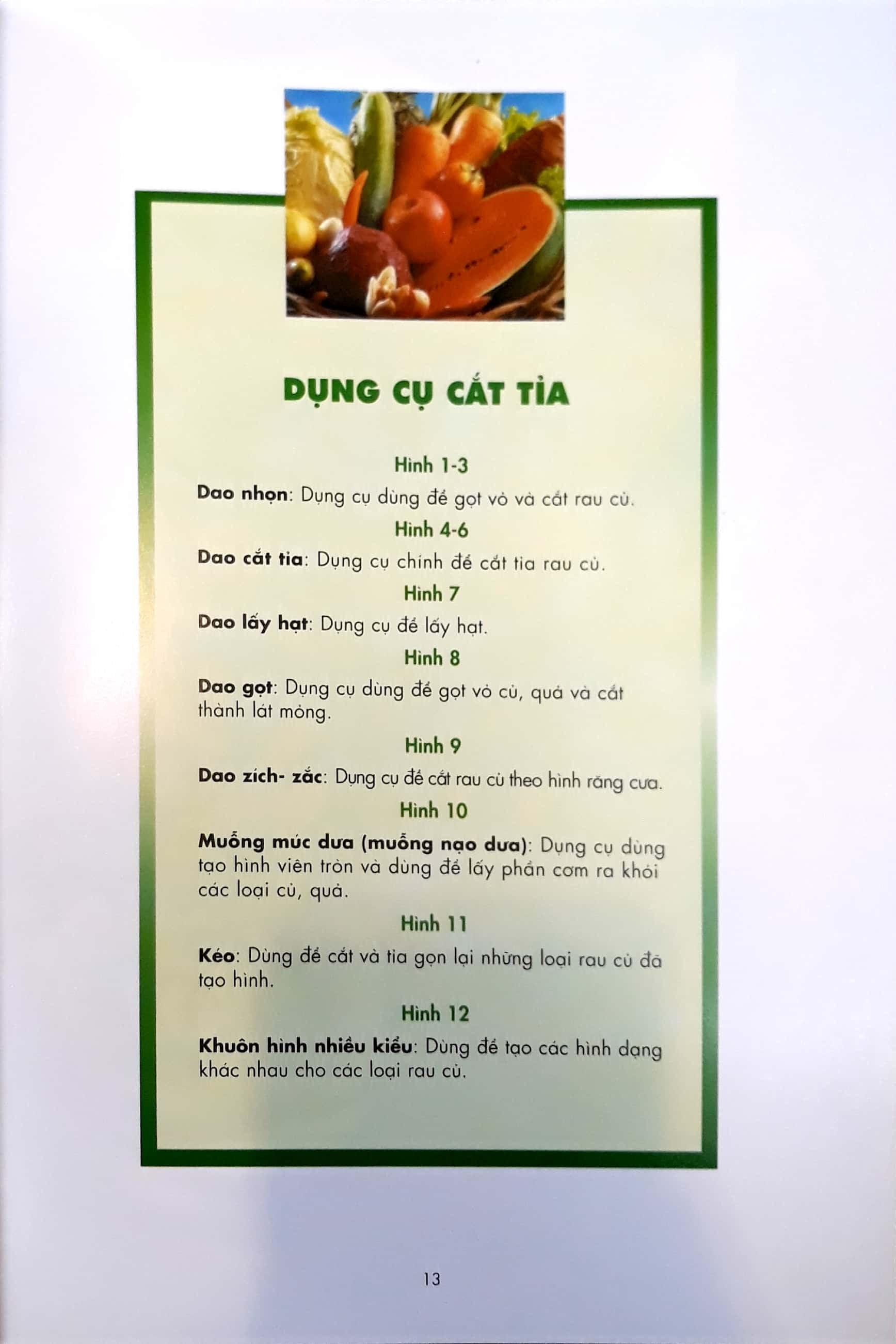 Nghệ Thuật Trang Trí & Cắt Tỉa Rau Củ