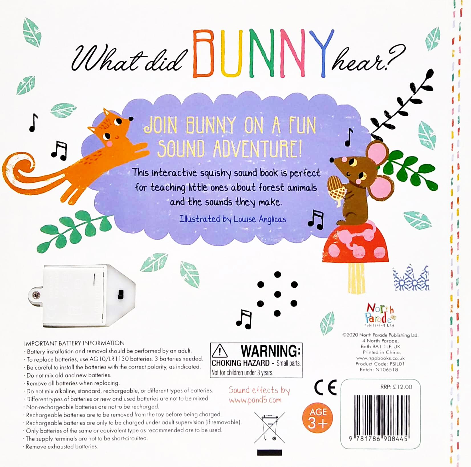What Did Bunny Hear? - Press And Play Sound Book