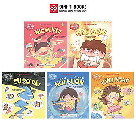 Sách - Cảm xúc siêu cấp rắc rối - Cho trẻ 6 - 12 tuổi - Combo 5 Cuốn - Đinh Tị Books