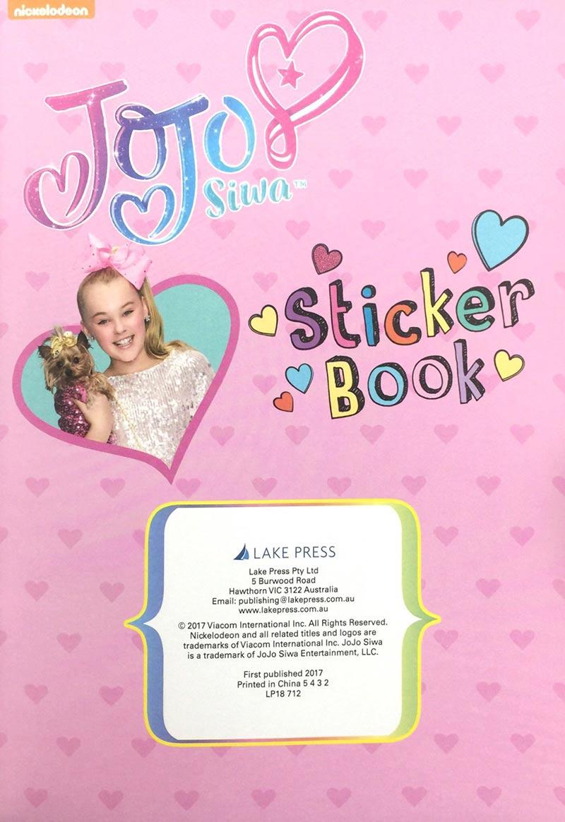 Jojo Siwa Sticker Book