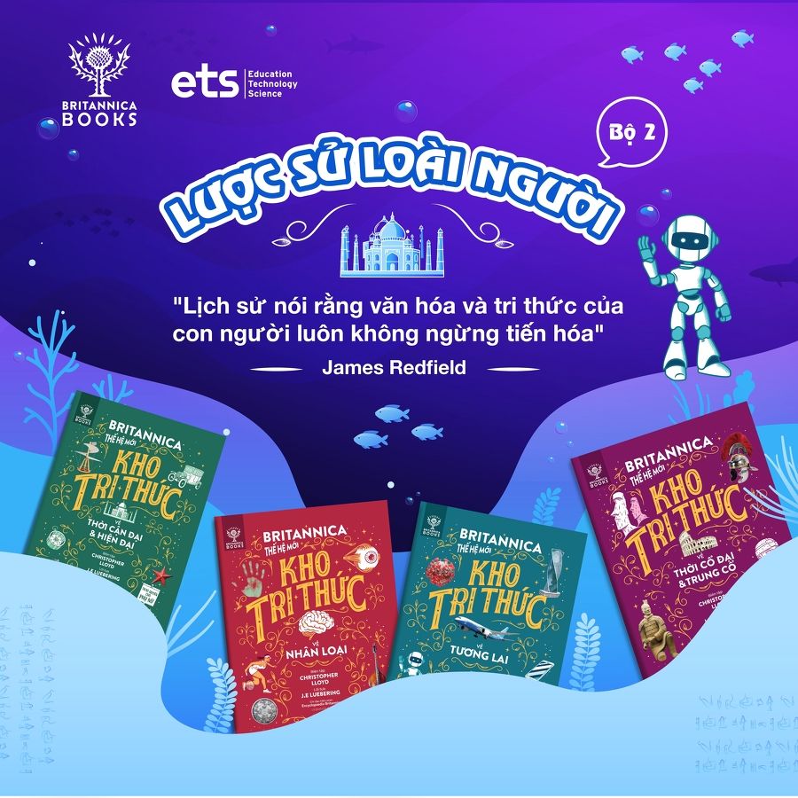 Bộ 4 cuốn Britannica Thế Hệ Mới LƯỢC SỬ LOÀI NGƯỜI