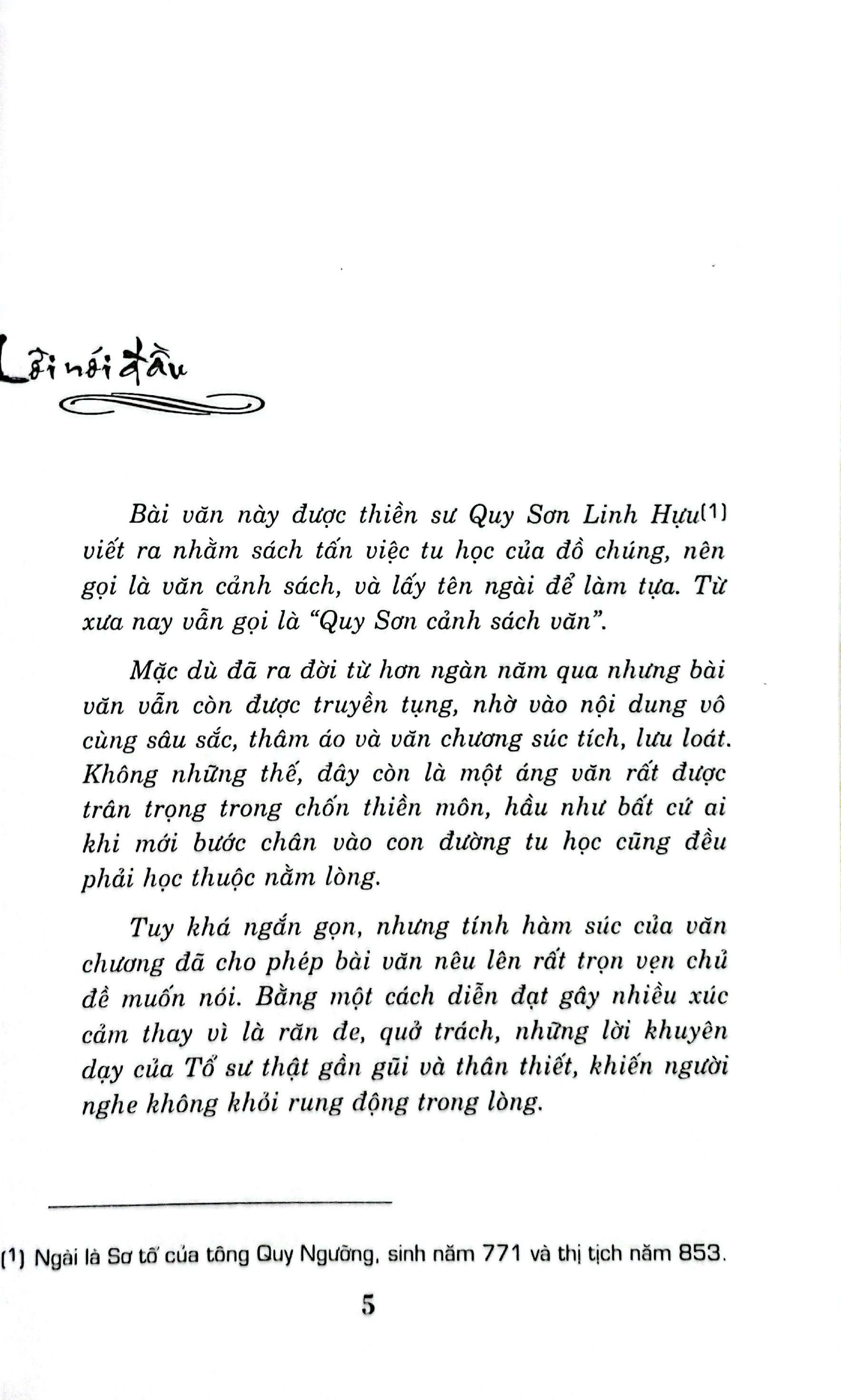 Sách - Quy Sơn Cảnh Sách