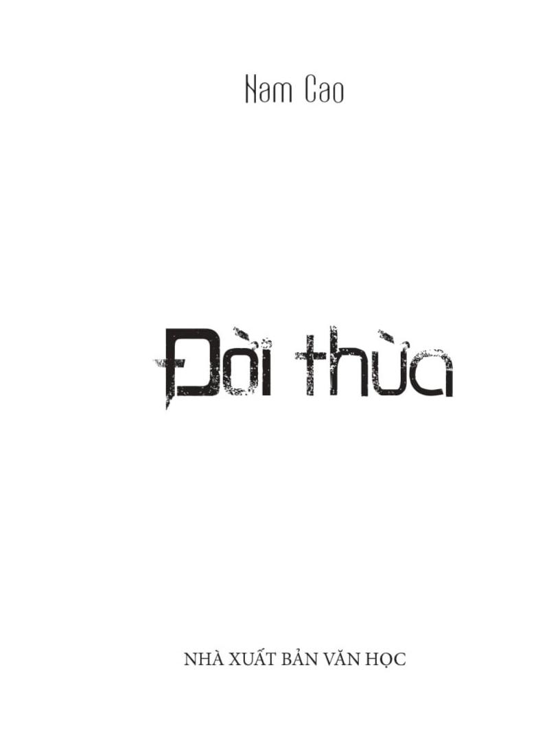 Đời Thừa (Tái Bản)