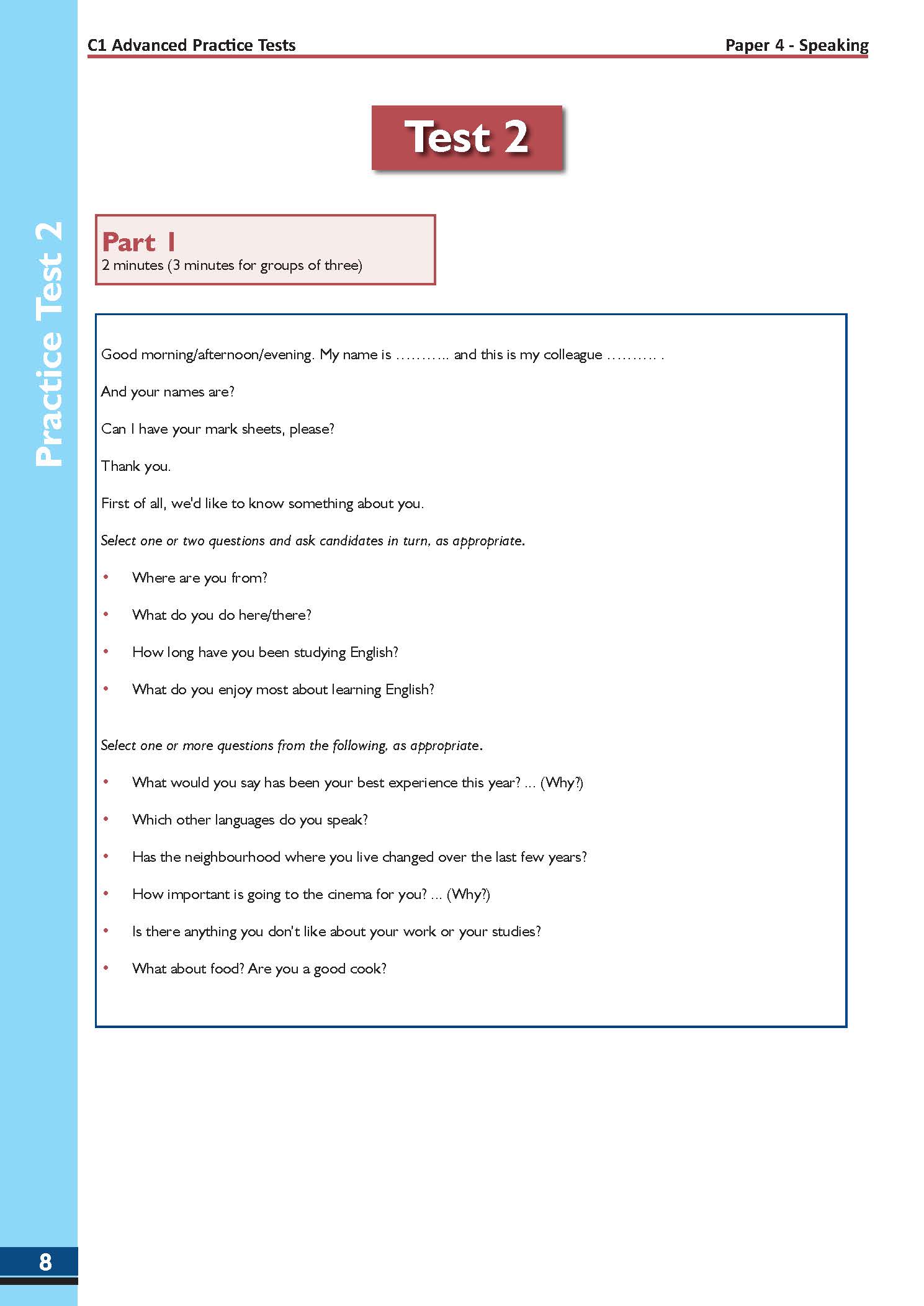 C1 Advanced 1 with 4 Practice Tests - Latest Format