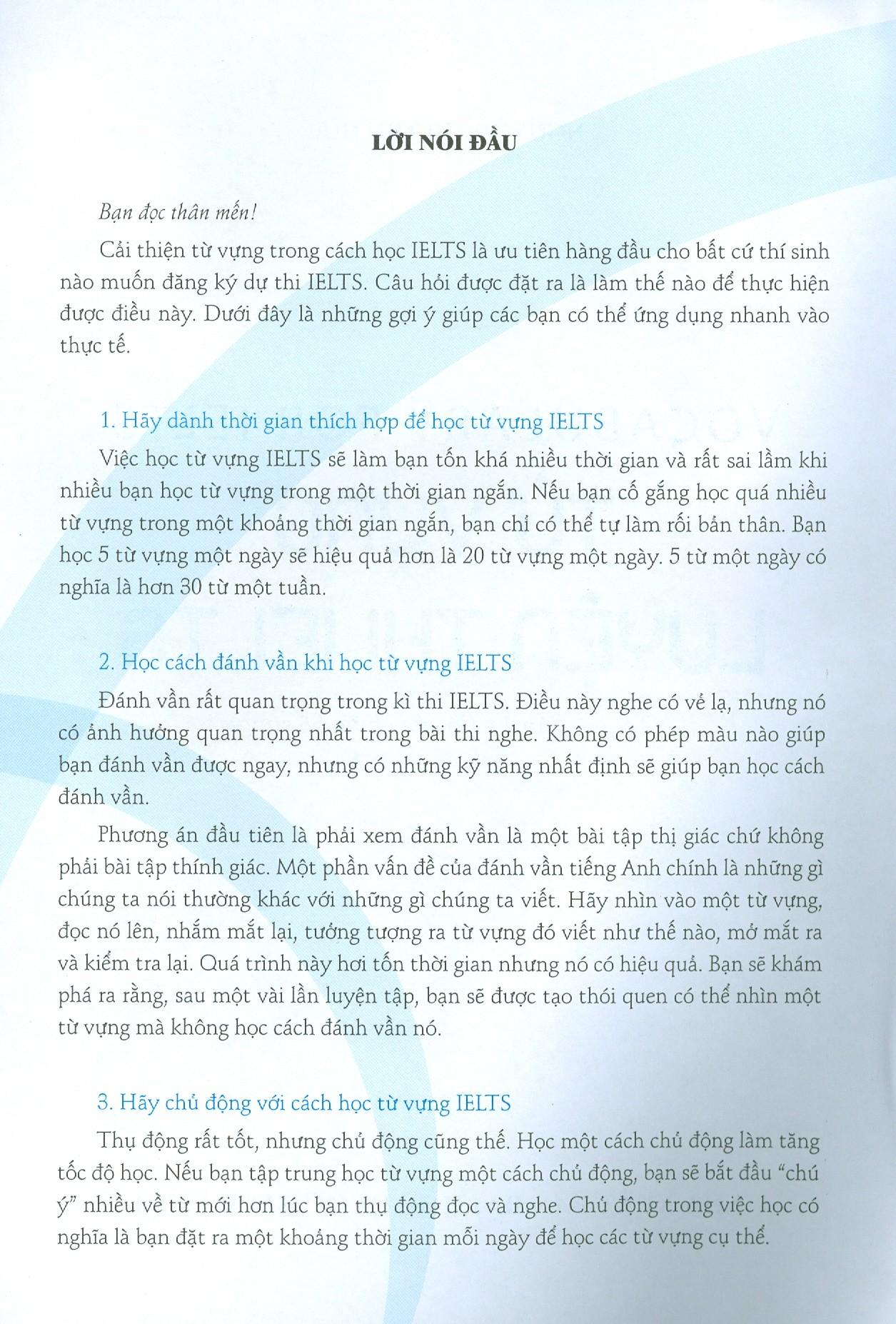Vocabulary For Ielts - Từ Vựng Luyện Thi Ielts (Tái Bản 2020)