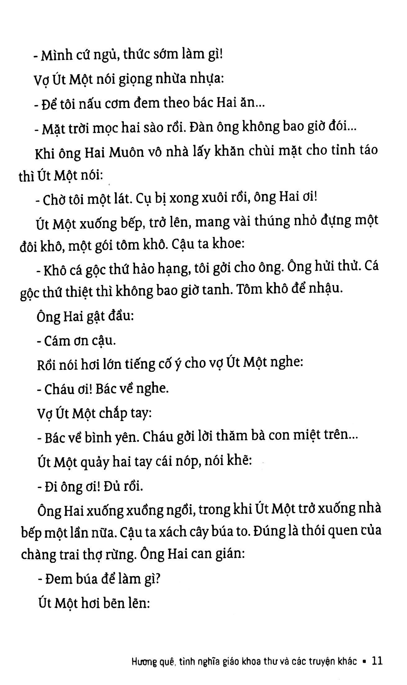 Hương Quê, Tình Nghĩa Giáo Khoa Thư & Các Truyện Khác