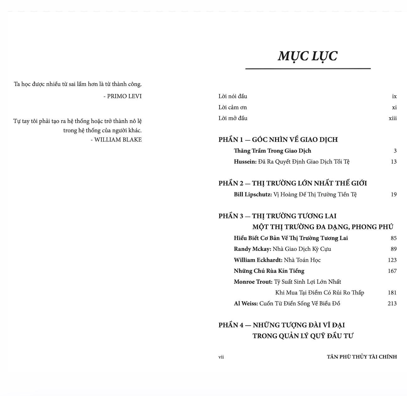 TÂN PHÙ THỦY TÀI CHÍNH - Đối Thoại Cùng Những Nhà Giao Dịch Hàng Đầu Nước Mỹ (The New Market Wizards)