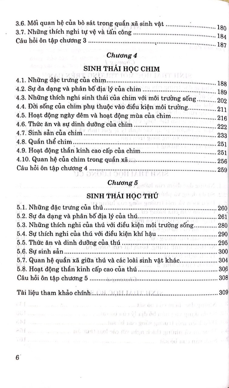 Giáo trình sinh thái học động vật có xương sống ở cạn
